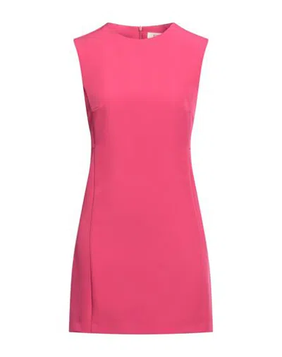 Kontatto Woman Mini Dress Fuchsia Size Xs Polyester, Elastane In Pink