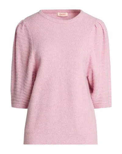 Kontatto Woman Sweater Pink Size Onesize Acrylic, Polyamide, Polyester, Wool, Viscose