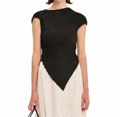 Kourbela Sparkling Staples Knit Top In Black