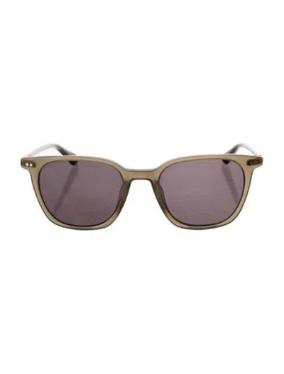 Pre-owned Krewe Square Tinted Sunglasses In Green