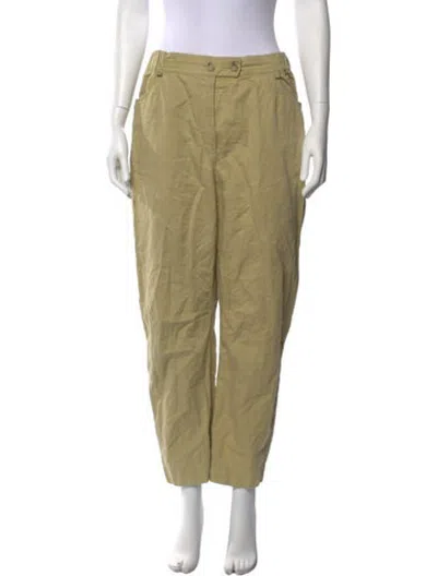 Pre-owned Kristensen Du Nord Straight Leg Pants In Green