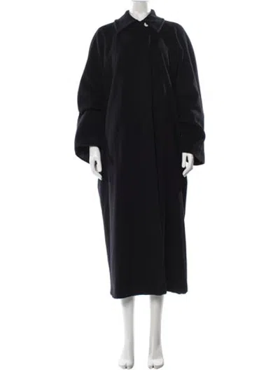 Pre-owned Krizia Cashmere Coat In Black