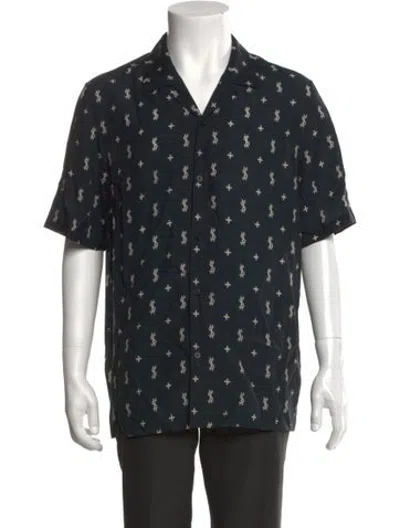 Pre-owned Ksubi Graphic Print Short Sleeve Shirt In Black