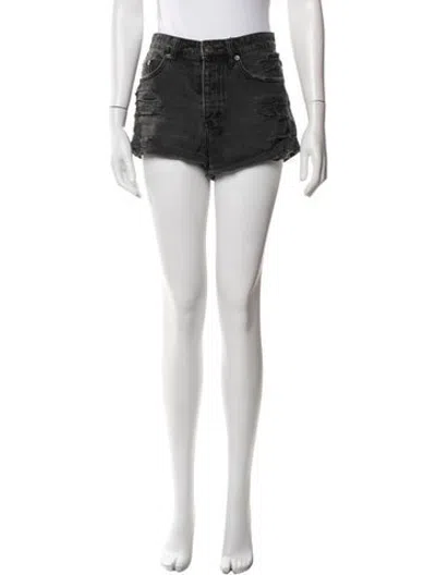 Pre-owned Ksubi Mini Shorts In Black