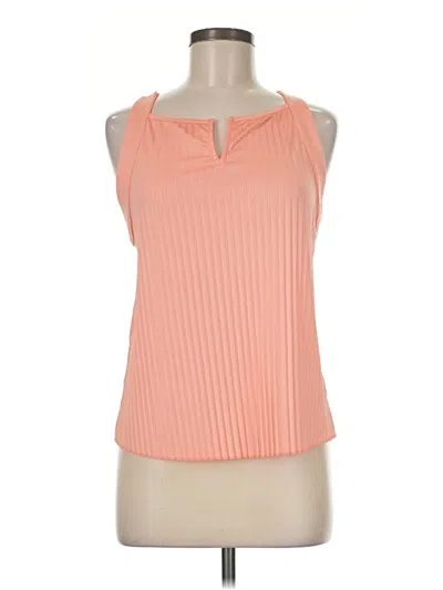 Pre-owned K-swiss Tank Top Orange Halter Neckline Tops