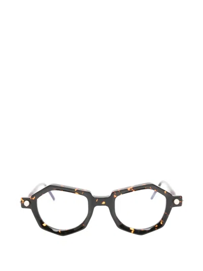 Kuboraum Geometric-frame Glasses In Brown
