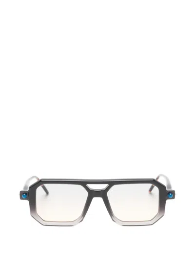 Kuboraum Geometric-frame Gradient-lens Sunglasses In Black