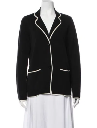 Pre-owned Kule Blazer In Black/white
