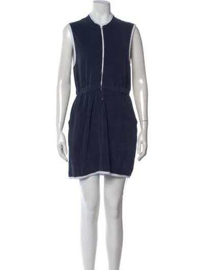 Pre-owned Kule Mini Dress In Blue