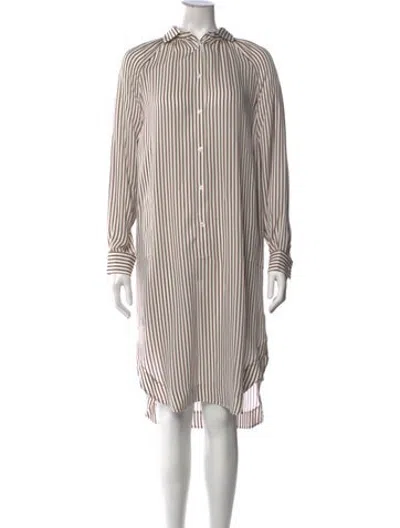Pre-owned Kule Silk Midi Length Dress In Multicolor