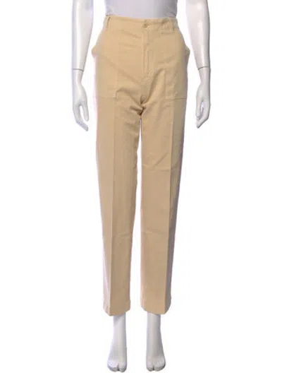 Pre-owned Kule Straight Leg Pants In Neutrals