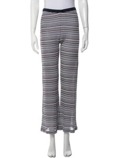 Pre-owned Kule Striped Flared Pants In Multicolor