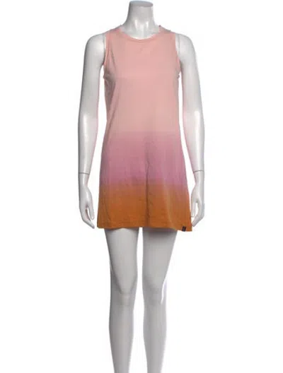 Pre-owned Kule Tie-dye Print Mini Dress W/ Tags In Pink