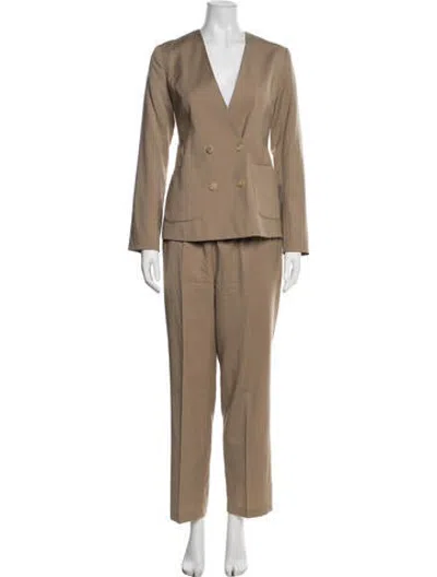 Pre-owned Kule Wool Pantsuit In Neutrals