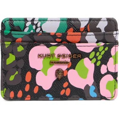 Kurt Geiger London Hampstead Leopard Print Leather Card Case In Other