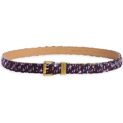Kurt Geiger London Tweed Brixton Belt In Multi