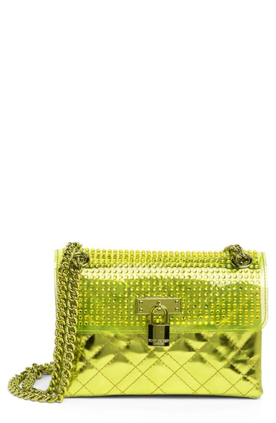 Kurt Geiger Mini Brixton Lock Shoulder Bag In Bright Green