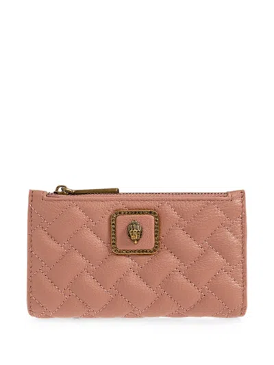 Kurt Geiger Quilted Pimlico Bifold Wallet In Pink