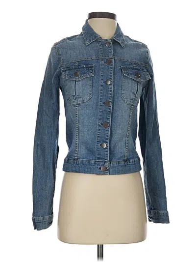 Pre-owned Kut From The Kloth Denim Jacket In Blue