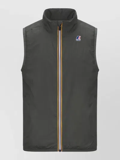 K-way Rouland Warm High Collar Lightweight Gilet In Gray