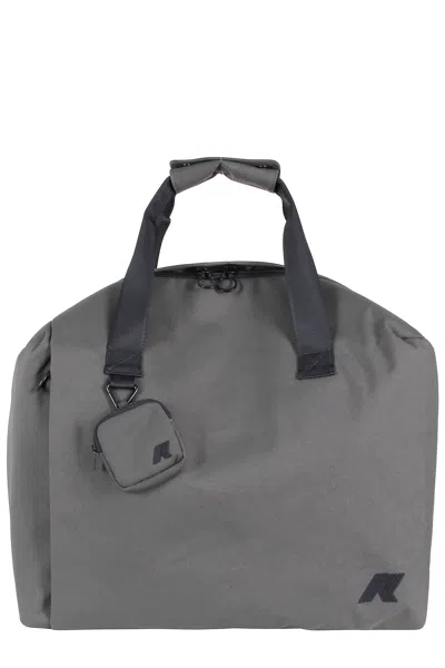 K-way Sirius Duffle Bag With Adjustable Shoulder Strap And Zip Closure In Grey