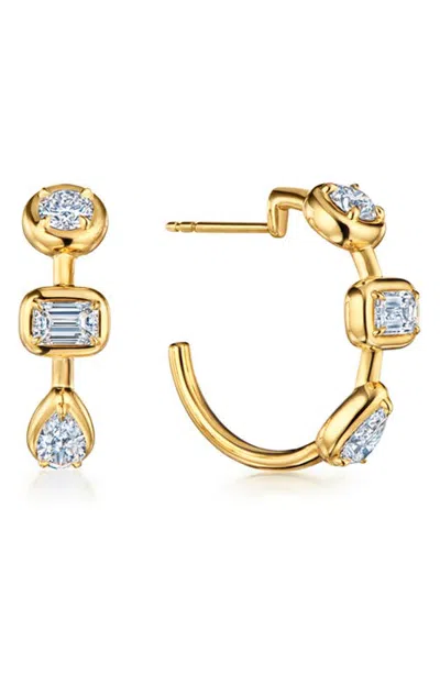 Kwiat 18k Gold Diamond Hoop Earrings