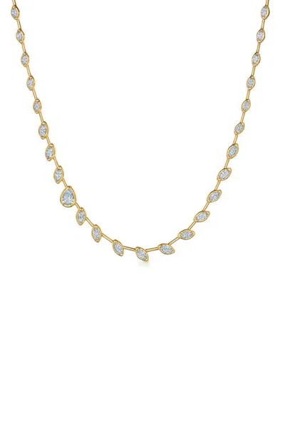 Kwiat 18k Gold Diamond Pear Bezel Necklace In Multi