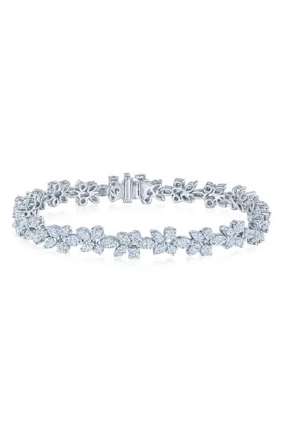 Kwiat 6.90ct. Diamond Cluster Bracelet In Silver