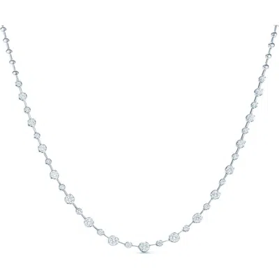 Kwiat Starry Night 18k Gold Diamond Necklace In Silver