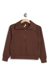 Kyodan Scuba Essentials Half Zip Sweatshirt In Chocolate Lab