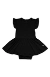 Kyte Baby Babies' Ruffle Skirted Bodysuit In Midnight