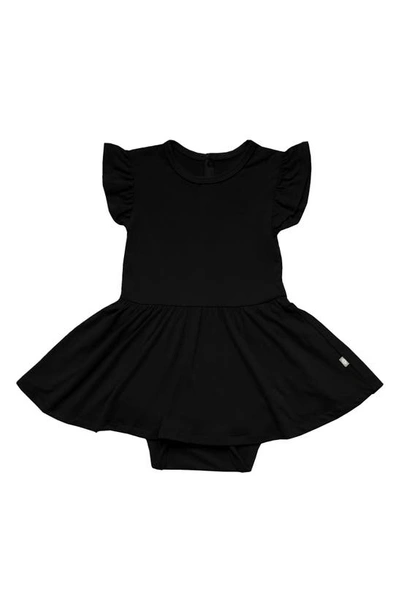 Kyte Baby Babies' Ruffle Skirted Bodysuit In Midnight