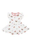 Kyte Baby Babies' Ruffle Skirted Bodysuit In Butterfly