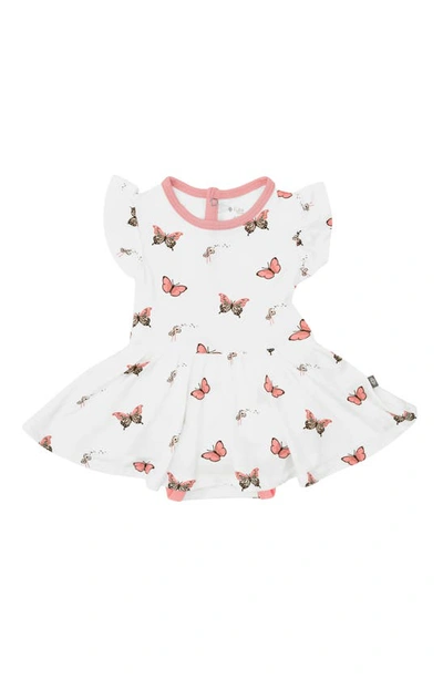 Kyte Baby Ruffle Skirted Bodysuit In Butterfly