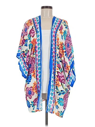 Pre-owned La Blanca Kimono In Blue
