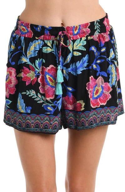 La Blanca Midnight Beach Cover-up Shorts In Black