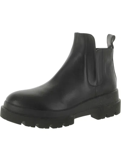 La Canadienne Kash Womens Leather Pull On Chelsea Boots In Black