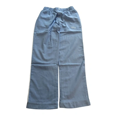 Pre-owned La Cherry  Oxford Pants In Blue