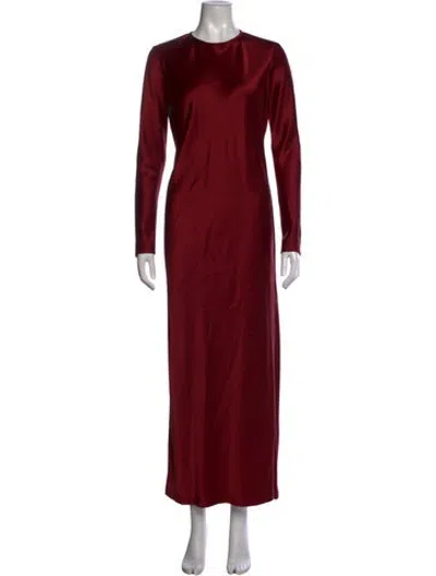 Pre-owned La Collection Silk Long Dress In Red