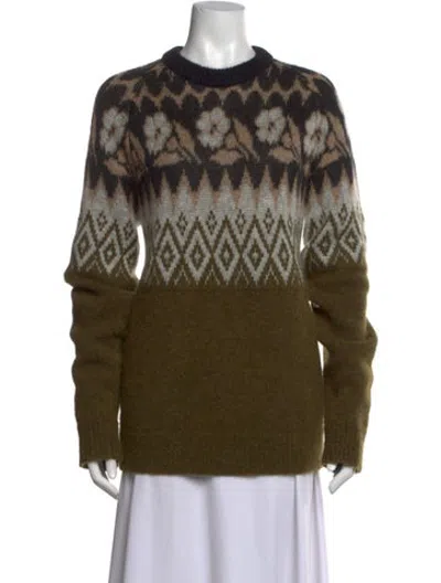 Pre-owned La Doublej Alpaca Patterned Sweater In Multicolor