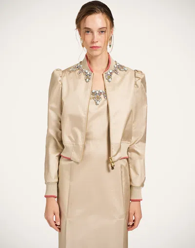 La Doublej Bon Bon Bomber In Gold