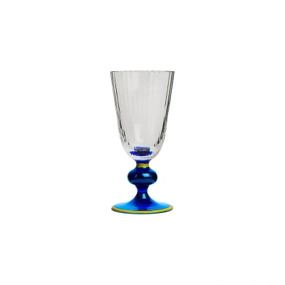 La Doublej Perfetto Wine Glass In Blue