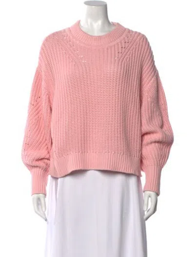 Pre-owned La Ligne Crew Neck Sweater In Pink