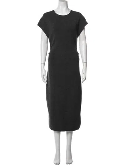 Pre-owned La Ligne Merino Wool Midi Length Dress In Black
