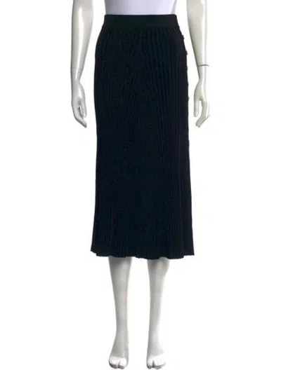 Pre-owned La Ligne Midi Length Skirt In Black