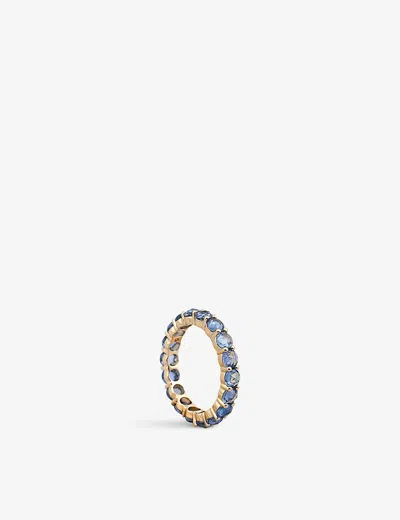 La Maison Couture Womens Gold Ivar 18ct Yellow-gold And 3.4ct Brilliant-cut Sapphire Ring