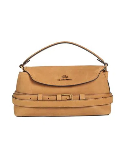 La Martina Woman Handbag Camel Size - Leather In Beige