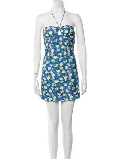 Pre-owned La Perla Floral Print Cover-up W/ Tags In White