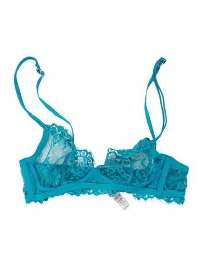 Pre-owned La Perla Lace Pattern Lounge Set In Blue