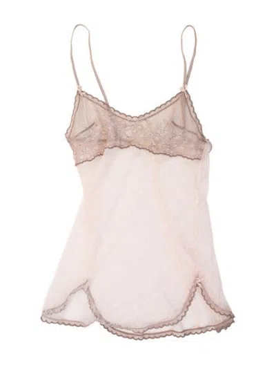 Pre-owned La Perla Lace Pattern Lounge Set In Pink